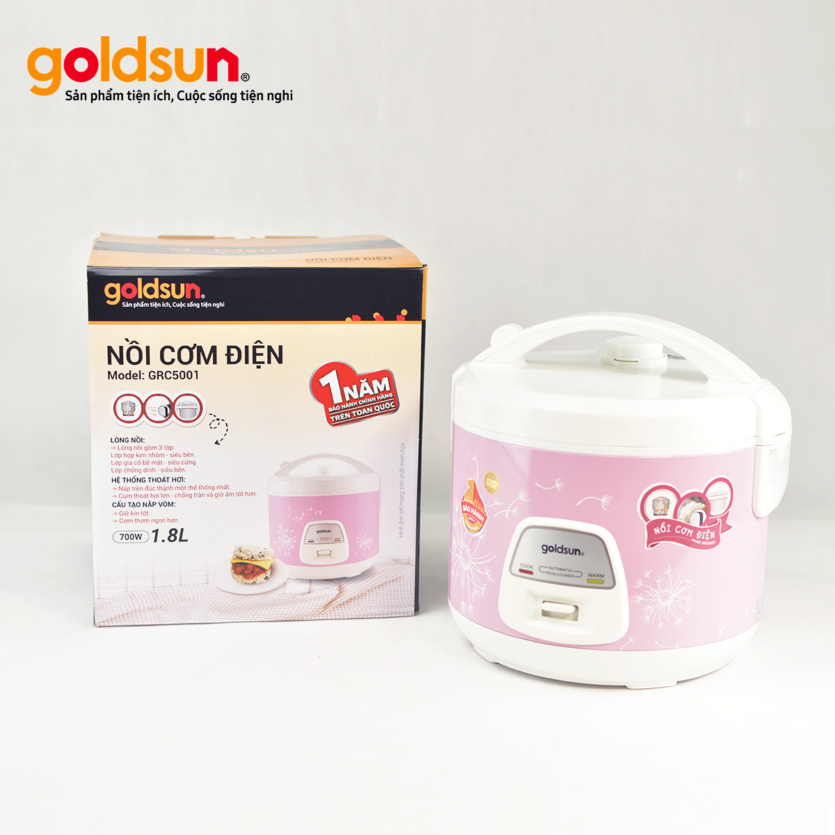 Nồi cơm điện Goldsun GRC5001